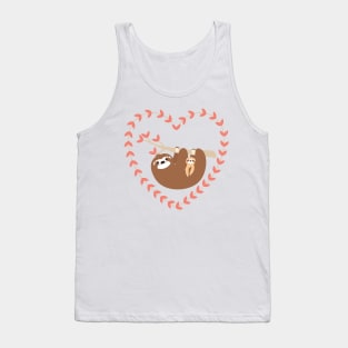 Mom and Baby Sloth Tank Top